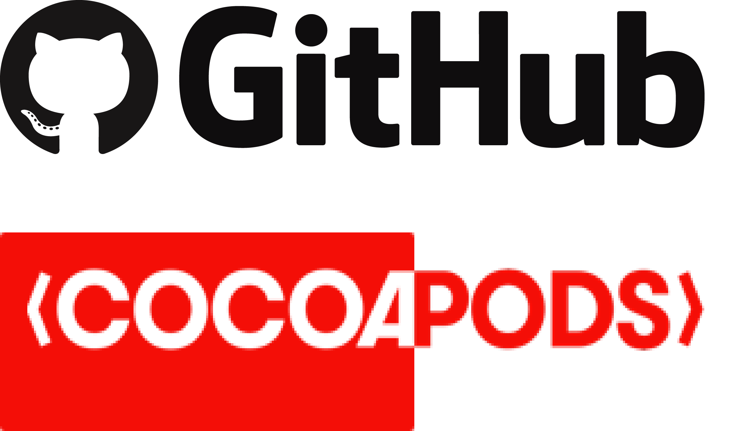 logo with cocoapods and github